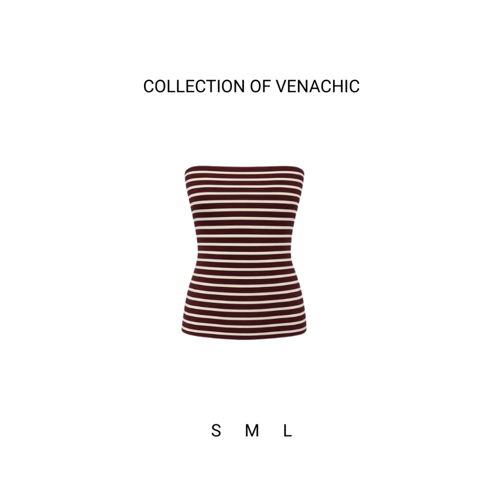 [KÈM MÚT] Áo ống kẻ sọc basic ôm body vải cotton mịn Venachic Women A23M | BigBuy360 - bigbuy360.vn