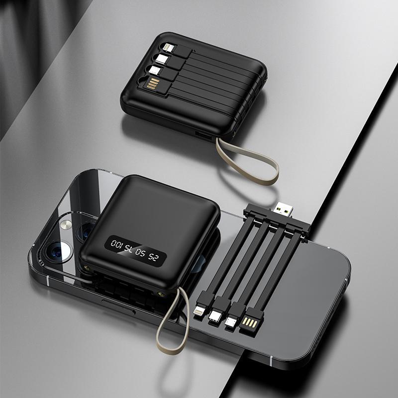 Pin Sạc Dự Phòng DX299 20000mAh 23W Power Bank Tích Hợp 4 Dây Sạc