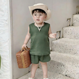 Set Bộ Ba Lỗ Cotton Cho Bé –  Bộ Sát Nách Bé Trai Bé Gái 6–30kg Mùa Hè Mát Lạnh, Thấm Hút Tốt #BL3