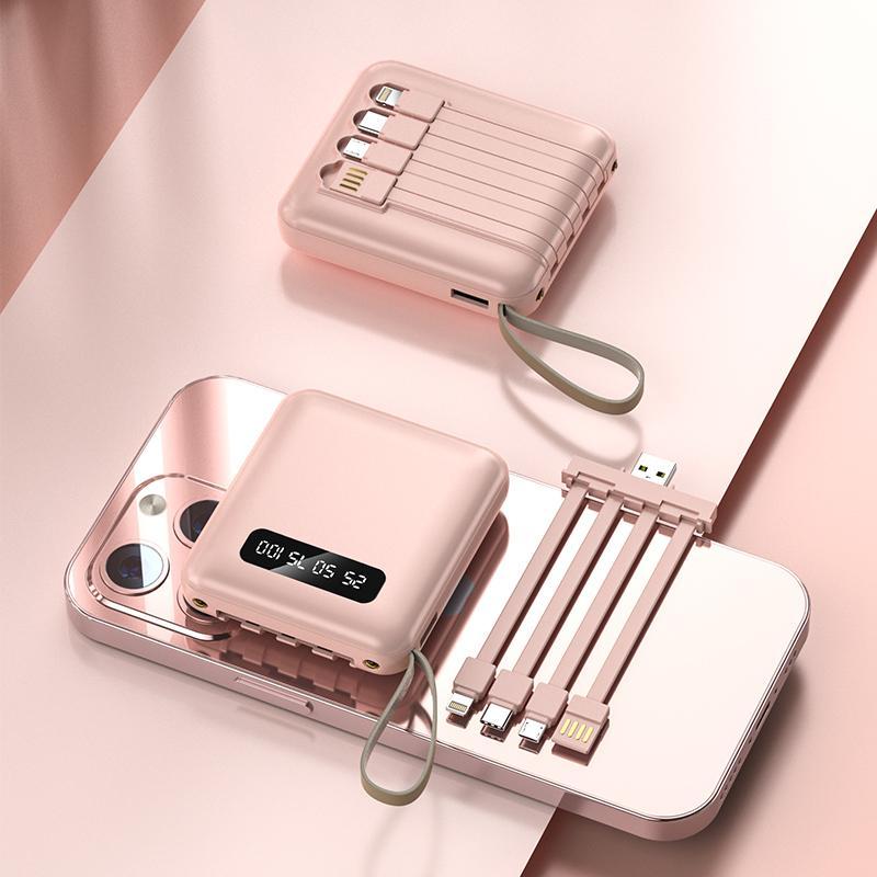 Pin Sạc Dự Phòng DX299 20000mAh 23W Power Bank Tích Hợp 4 Dây Sạc