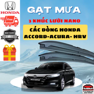 Gạt Mưa Ô Tô HONDA ACCORD, CIVIC, CRV, HRV, CITY, BRV, BRIO, JAZZ, ... Gạt Silicon Nano. 3K