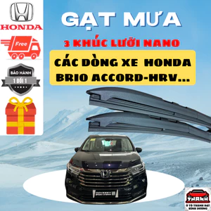 Gạt Mưa Ô Tô Xe HONDA ODYSSEY, BRV, CRV, HRV, CITY, CIVIC, BRIO, JAZZ..Silicon NANO Gạt Sạch Êm. 3 K