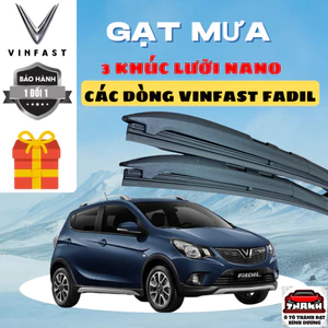 Gạt Mưa FADIL Các Dòng Ô Tô Xe VINFAST, VF3, VF5, VF6 , VF7, VF8, VF9, VFe34. HERIO, LIMO GREEN SIlicon Nano Gạt Sạch Êm