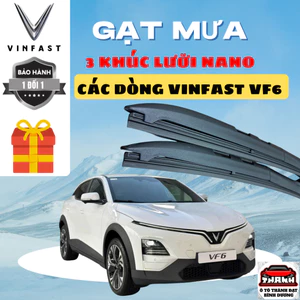 Gạt Mưa Ô Tô Các Dòng Xe VINFAST VF6 ,7,8,9, FADIL, VF3, VFe34, HERIO, LIMO GREEN, LUXA2.0 LƯỠI SILICON NANO Gạt Sạch Êm