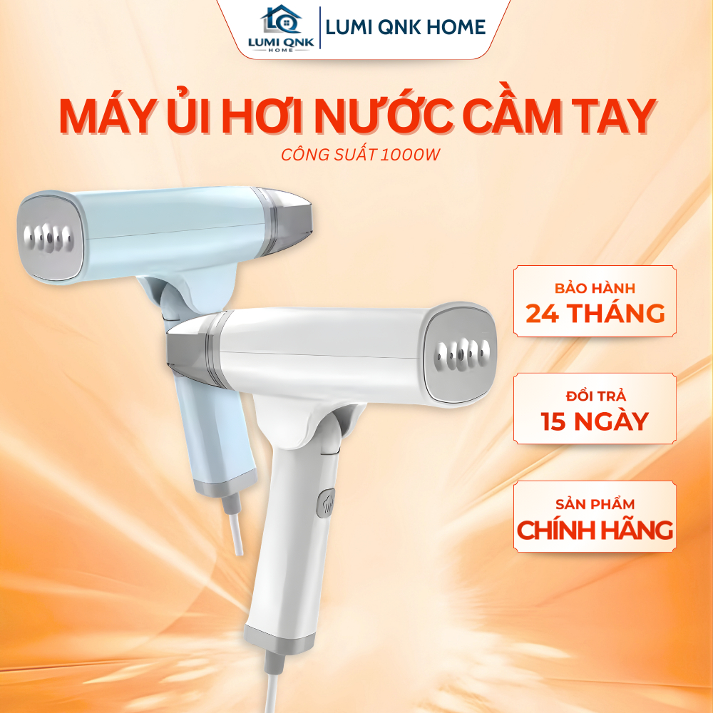 Máy Ủi Hơi Nước Cầm Tay Chính Hãng LUMI QNK HOME - Gấp Gọn Dễ Dùng Tiện Lợi Phù Hợp Cho Mọi Gia Đình