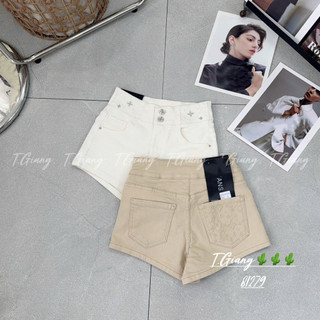 QCL1 Tổng hợp quần sooc jeans hoạ tiết sang chảnh xịn sò