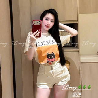 QCL1 Tổng hợp quần sooc jeans hoạ tiết sang chảnh xịn sò