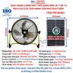 Quạt năng lượng mặt trời, quạt sạc tích điện dạng nằm chân quỳ SHOP NHẬT PHONG  có 3 cánh kim loại,12 cấp độ gió — ảnh 2