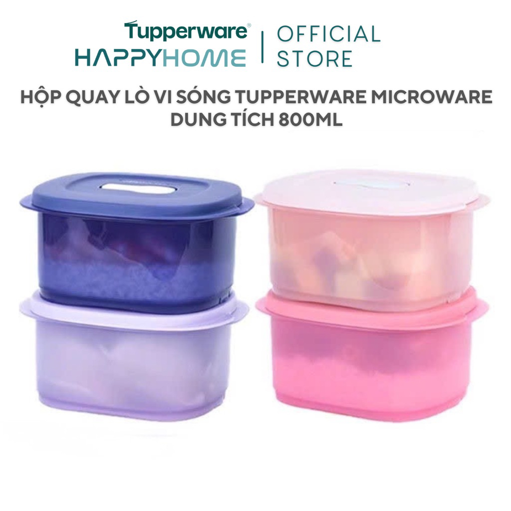 Hộp Quay Lò Vi Sóng Tupperware Crystalware 800ml Nhựa Nguyên Sinh An ...