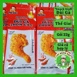 Combo 10-20-30 Gói Snack Hình Đùi Gà thơm cay, Thế Giai, Gói 22g