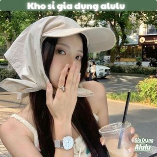 Mũ Lưỡi Trai Kèm Khăn Trùm Che Nắng Nữ – Chống UV Toàn Diện, Vành Rộng, Dây Thắt Điều Chỉnh | Kho sỉ gia dụng alulu