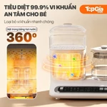 Máy Đun nước Pha Sữa Tiệt Trùng Hơi Nước TopGiaKids M1-01- Đa năng -  Hâm sữa - Hấp thức ăn - BH 3 năm — ảnh 7