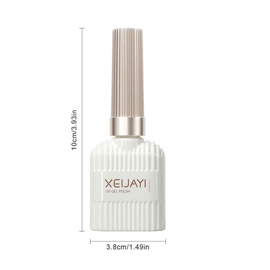 XEIJAYI 15ml Sơn móng tay gel màu nâu nude, bền màu và bóng mượt, thích hợp cho việc tự làm nghệ thuật vẽ móng.