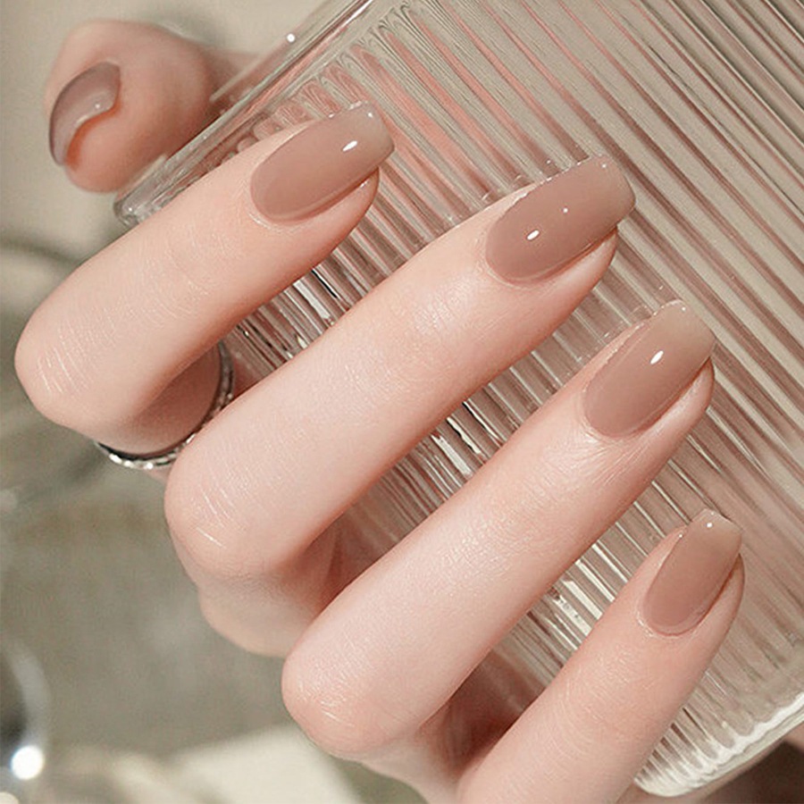 XEIJAYI 15ml Sơn móng tay gel màu nâu nude, bền màu và bóng mượt, thích hợp cho việc tự làm nghệ thuật vẽ móng.
