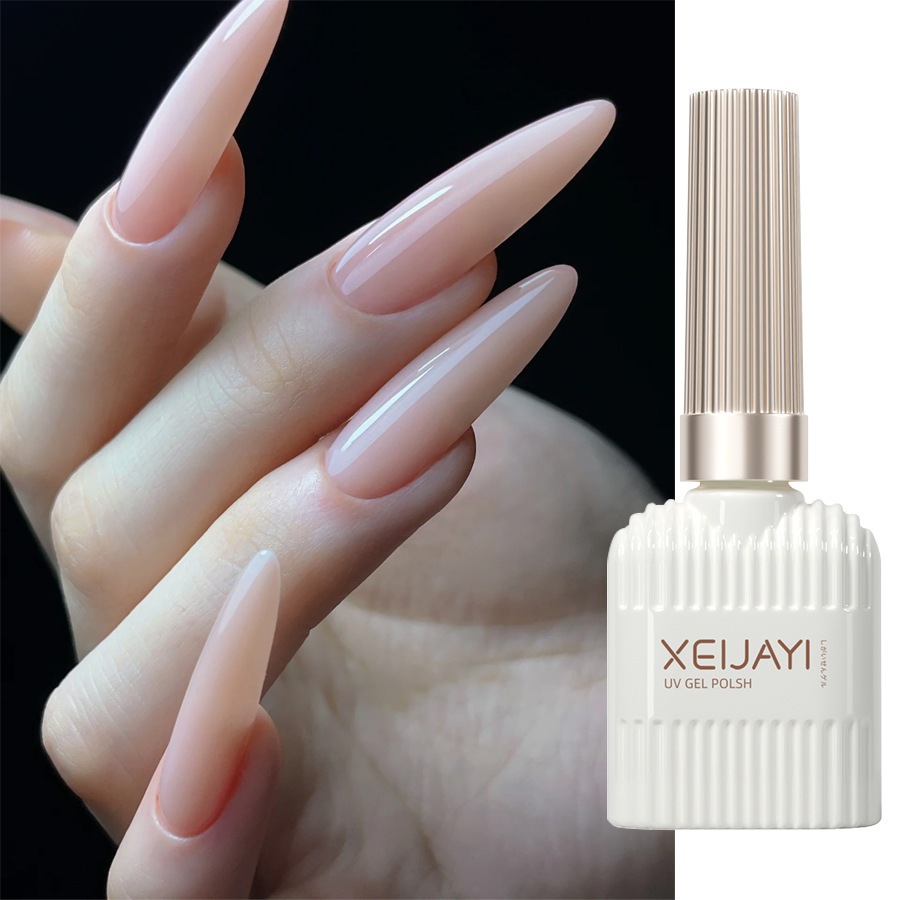 XEIJAYI 15ml — Sơn móng tay dạng gel màu hồng nude, thích hợp cho các tiệm nail và tự làm tại nhà.