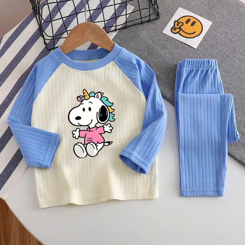 🌸 ĐỒ BỘ BÉ GÁI DÀI TAY GÂN MỀM MỊN – HÌNH DỄ THƯƠNG 🌸 DG538