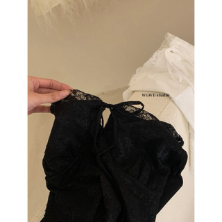 𝐏𝐡𝐢𝐞𝐧 𝐖𝐆𝐖𝐄 | w8668 Áo Thun Ren Ôm Slay Co Dãn