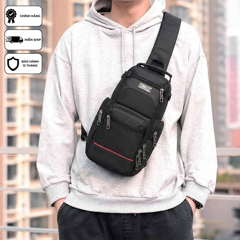 Túi Đeo Chéo Nam Xbags Apex XB 9103 - Túi Thể Thao Đa Năng Cao Cấp, Vải Dù Siêu Bền Chống Nước,  Nhiều Ngăn Tiện Lợi