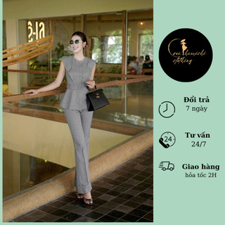 Set vest nữ hai món sang chảnh tôn dáng thanh lịch Eva hamichi