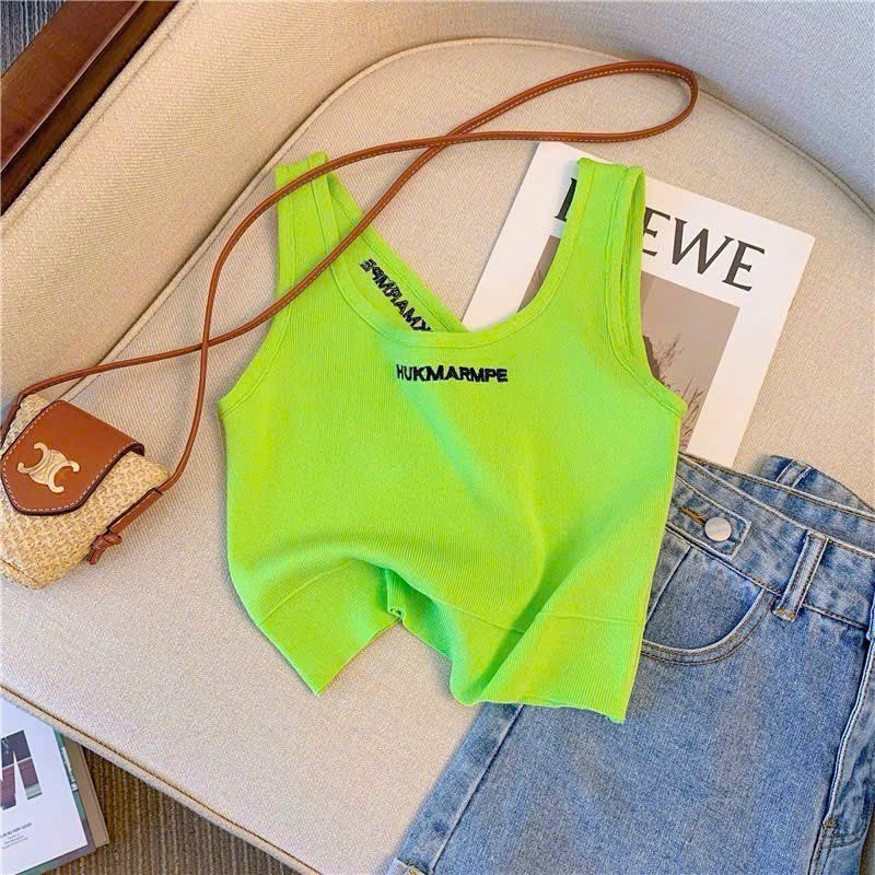 ( Mở bán 2026) Áo bra croptop 2 dây bản vừa, Cổ tròn lệch sau chất thun tăm mềm,dáng basic,phong cách trẻ trung