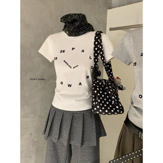 𝐏𝐡𝐢𝐞𝐧 𝐖𝐆𝐖𝐄 | (Sẵn) w8944 Áo Thun Babytee Hoạ Tiết Tròn Chữ Số
