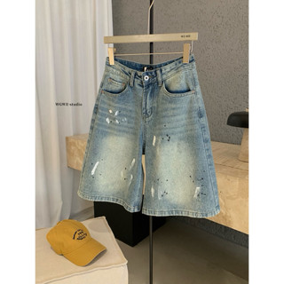 𝐏𝐡𝐢𝐞𝐧 𝐖𝐆𝐖𝐄 | (Sẵn) w8753 Short Đùi Ngố Sơn Trắng Xanh Nhạt