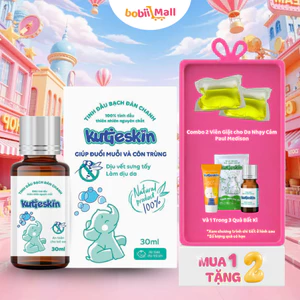 Tinh Dầu Kutieskin 30ml/5ml Cho Bé Giúp Giữ Ấm Cơ Thể Đuổi Muỗi Làm Lành Vết Cắn