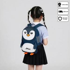 Balo Mầm Non Xbags Penguin XB 3019 - Balo Trẻ Em In Hình Dễ Thương, Trọng Lượng Nhẹ, Chống Thấm Nước, Bảo Hành 12 Tháng