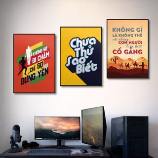 [SẴN KHUNG] Tranh Truyền Động Lực Treo Tường BH233 - Tranh Decor, Trang Trí Văn Phòng, Công Ty, Lớp Học Cao Cấp