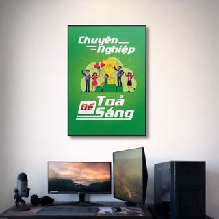 [SẴN KHUNG] Tranh Truyền Động Lực Treo Tường BH233 - Tranh Decor, Trang Trí Văn Phòng, Công Ty, Lớp Học Cao Cấp