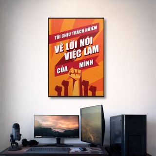 [SẴN KHUNG] Tranh Truyền Động Lực Treo Tường BH233 - Tranh Decor, Trang Trí Văn Phòng, Công Ty, Lớp Học Cao Cấp