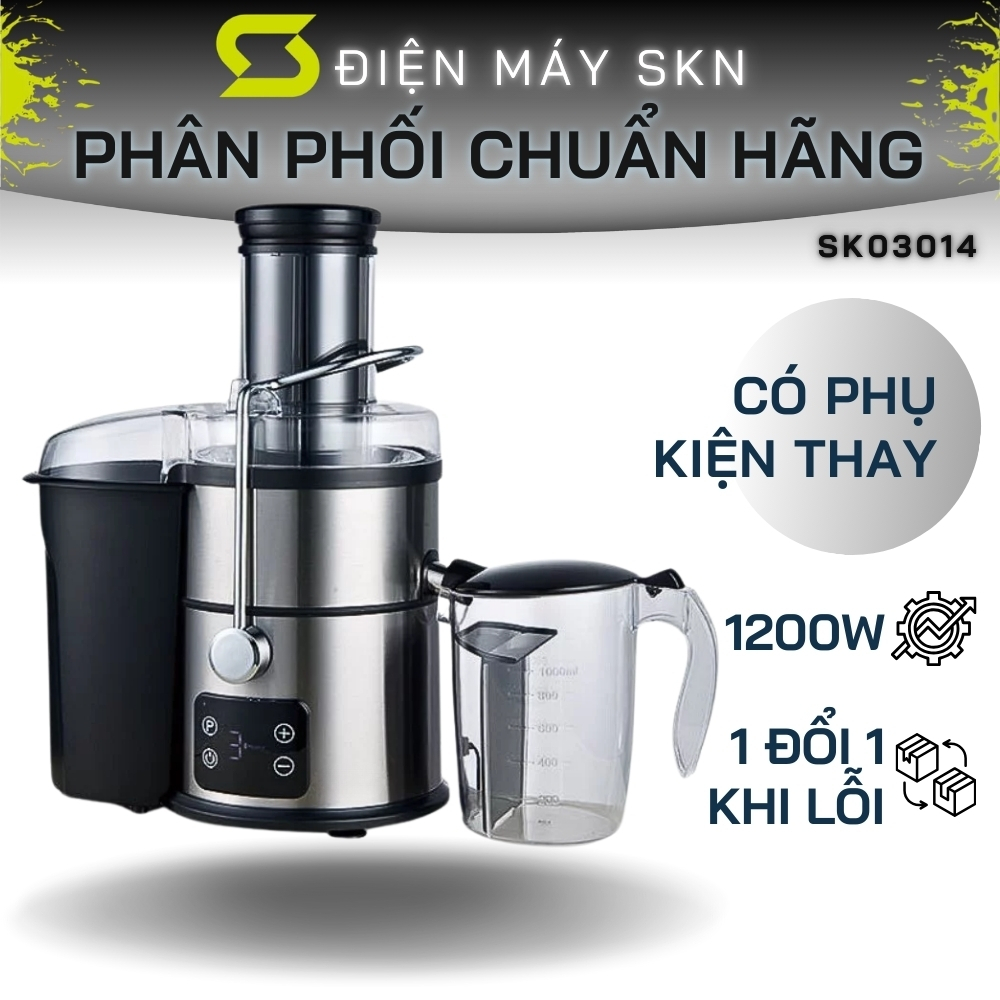 Máy ép nhanh, máy ép vắt trái cây hoa quả sinh tố LUMABELLA LB53004 có tính năng đảo chiều ép nguyên quả SK03014