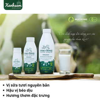 [HỎA TỐC] Sữa Tươi Thanh Trùng Hữu Cơ Mục Đồng 180ml/ 450ml/ 900ml - Xanhsam Natural & Organic