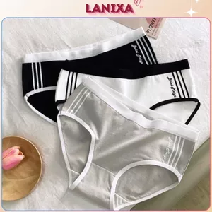 Quần lót nữ cotton kháng khuẩn cạp vừa tôn dáng bo chun co giãn linh hoạt cá tính LANIXA L520-CB