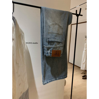 𝐏𝐡𝐢𝐞𝐧 𝐖𝐆𝐖𝐄 | (Sẵn M) w7249 Quần Jean Xanh Nhạt Ống Đứng Rộng