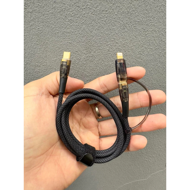 Cáp Sạc 2in1 PD 60W/27W Chip C94 Thông Minh – Dây Dù Chống Rối, Đầu Cắm Mạ Vàng Cao Cấp