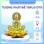 Tượng Phật Adida mạ vàng để taplo xe ô tô, Trưng bày cầu Bình an - Tượng Phật để xe hơi Cao cấp,Taplo ô tô