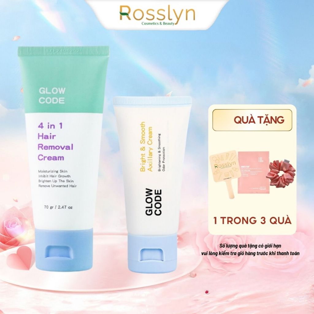 Combo kem tẩy lông và kem dưỡng trắng GlowCode 4IN1 | Shopee Việt Nam