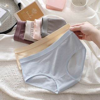 Quần lót nữ cotton kháng khuẩn cạp vừa tôn dáng co giãn linh hoạt đáy lót 2 lớp khử mùi DEVARI L2020