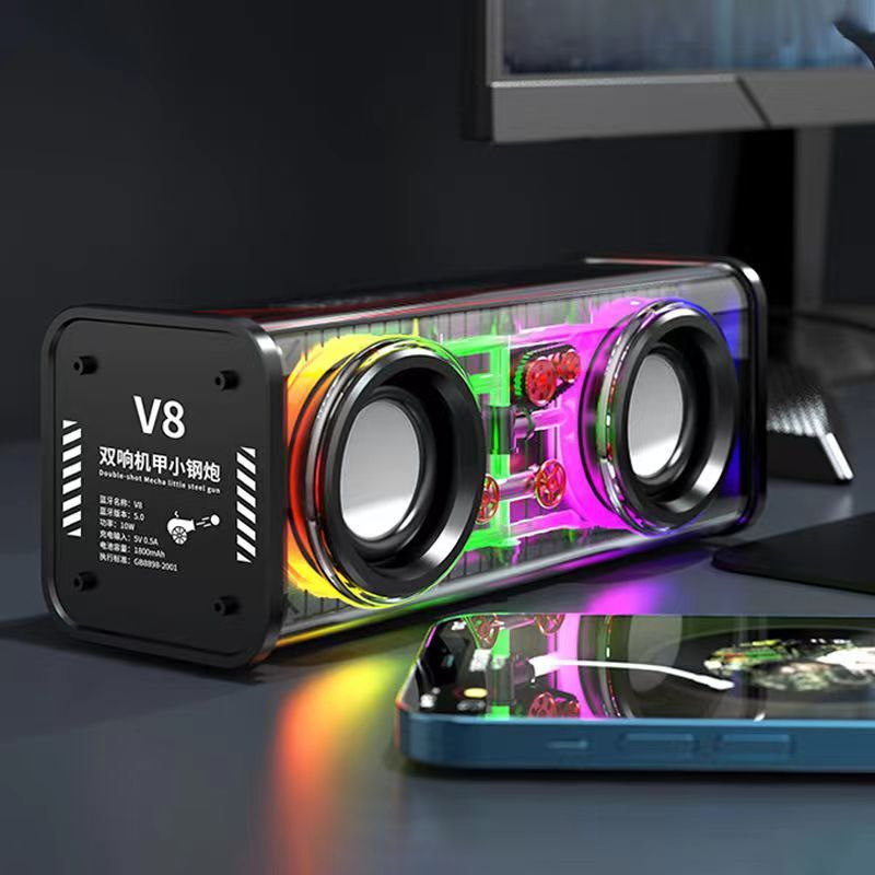 Loa Bluetooth V8/ V1/ 805 Bass Cực Mạnh, Âm Thanh Sống Động, Đèn Led RGB Siêu Đẹp, Thiết Kế Hiện Đại Nhỏ Gọn Pin Cực Tốt