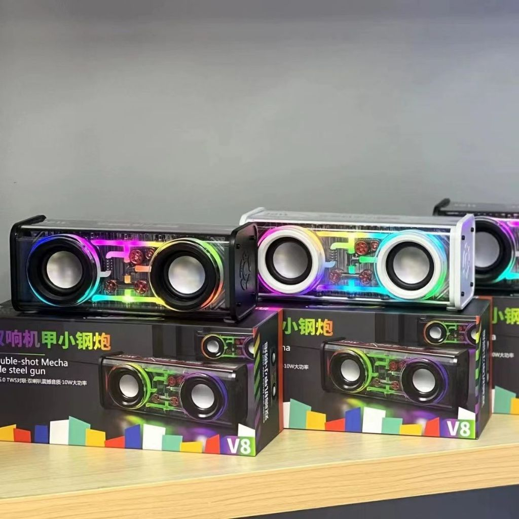 Loa Bluetooth V8/ V1/ 805 Bass Cực Mạnh, Âm Thanh Sống Động, Đèn Led RGB Siêu Đẹp, Thiết Kế Hiện Đại Nhỏ Gọn Pin Cực Tốt