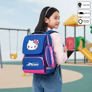 Balo Chống Gù Cho Bé Gái Xbags Pretty XB 3018 - Balo Đi Học Cấp 1, Trượt Nước, Họa Tiết Đáng Yêu!