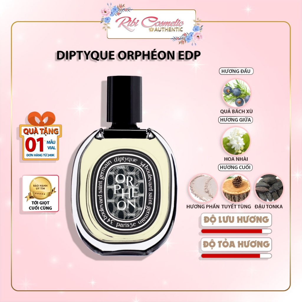 Diptyque Fleur de peau EDP | Orphéon | Philosykos | Do son EDP | Tam dao EDP | Nước hoa unisex Ribicosmetics | BigBuy360 - bigbuy360.vn