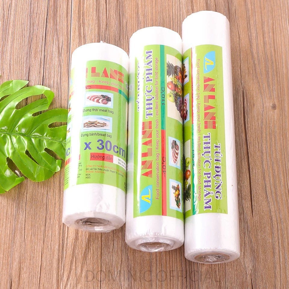 [Top Value] Combo 3 Túi Đựng Thực Phẩm Sinh Học An Lành Cuộn Túi Bóng Nhiều Kích Cỡ Bọc Đựng Thức Ăn Tủ Lạnh