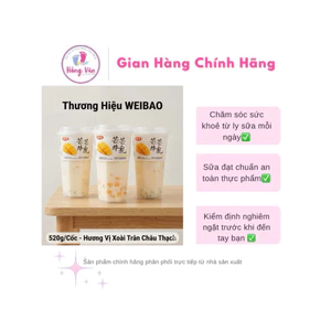 {HOT TREND} Combo 6 cốc Nước sữa chua chân châu Weibao đủ vị