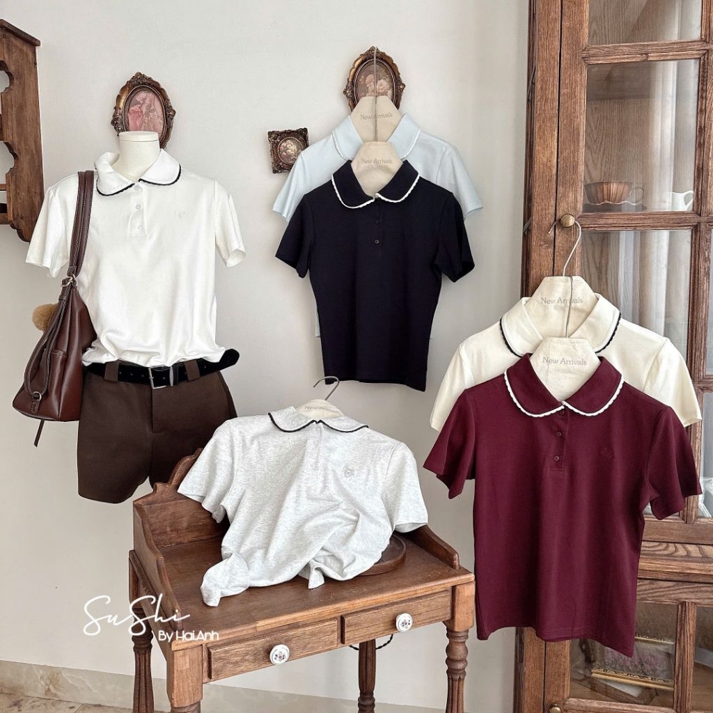 [𝑯𝒂 𝑨𝒏𝒉] Áo Cộc Polo Viền Cổ QCL1