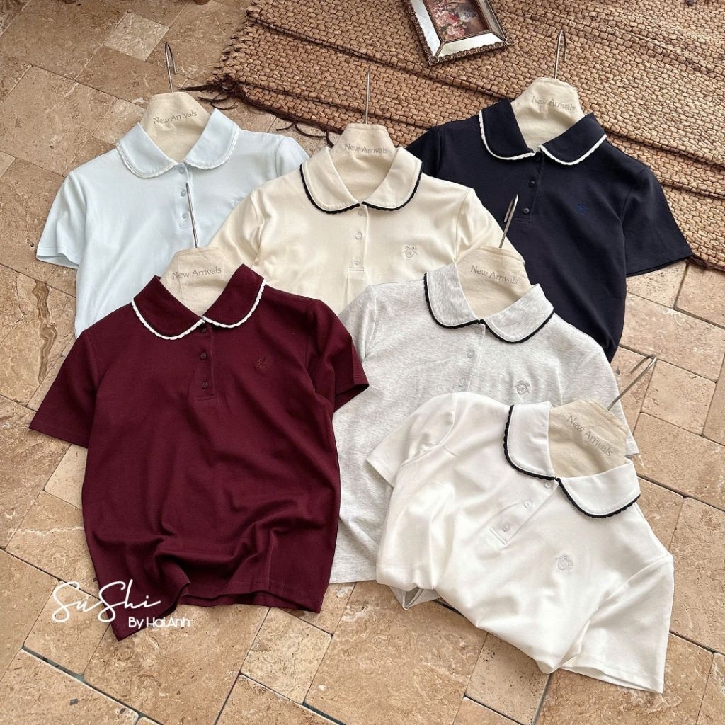 [𝑯𝒂 𝑨𝒏𝒉] Áo Cộc Polo Viền Cổ QCL1