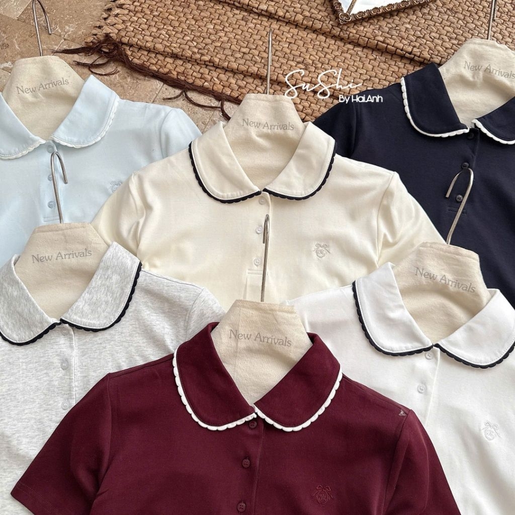 [𝑯𝒂 𝑨𝒏𝒉] Áo Cộc Polo Viền Cổ QCL1