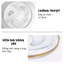 Bộ Chén Đĩa Sứ Vân Đá Viền Vàng 16 Món Cho 6 Người – Set Bát Đĩa Cao Cấp Sang Trọng – Dùng Gia Đình, Tiệc, Tân Gia