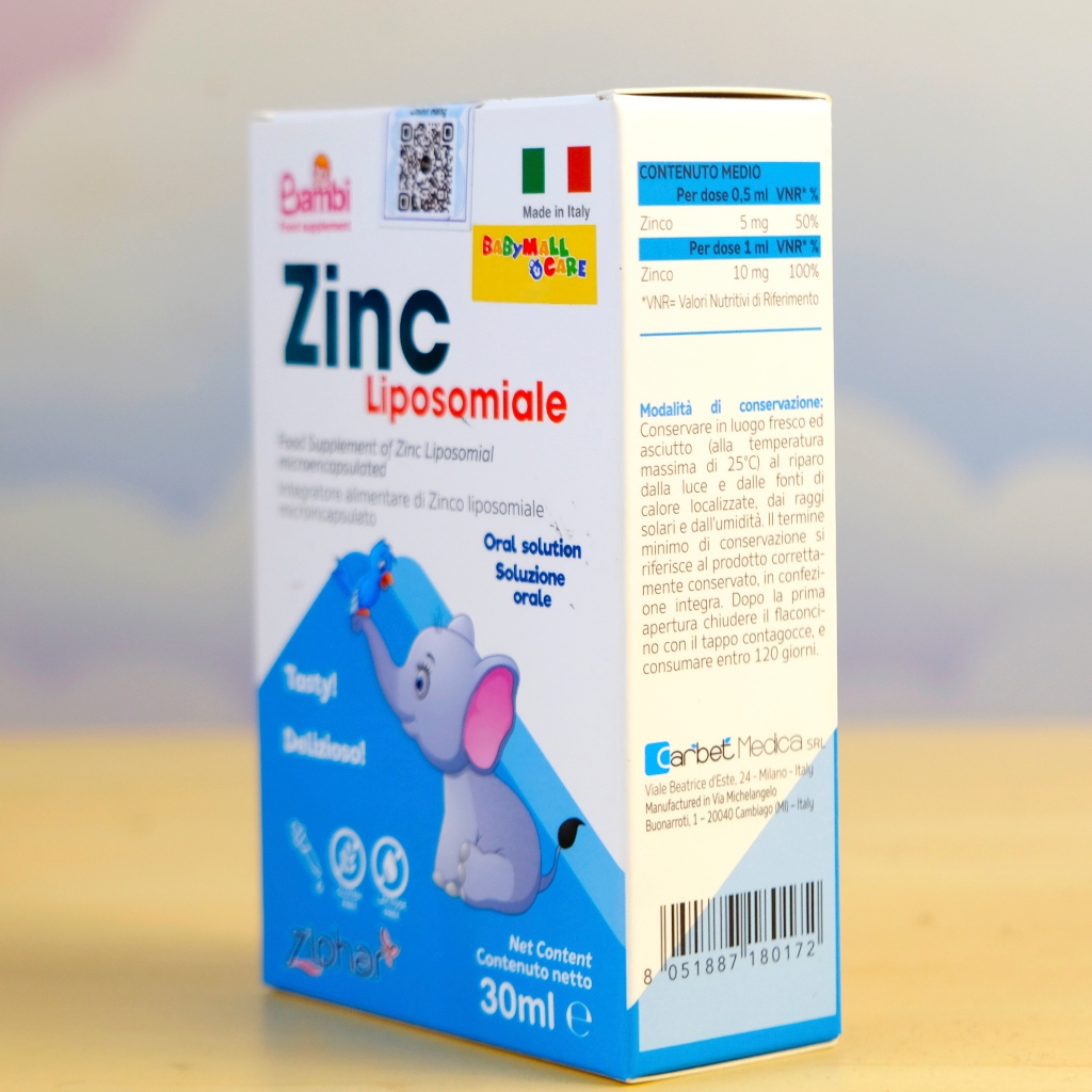 Siro Zinc Liposomiale 30ml Bổ Sung Kẽm Hỗ Trợ Miễn Dịch Cho Trẻ 0-9 Tuổi Cao Cấpl | Babymall & Care